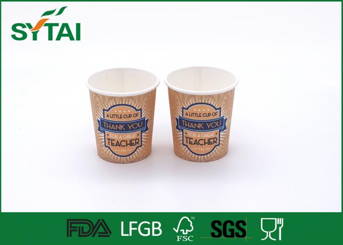 Eco - friendly Personalised Disposable Drinking Cups Printing With Teacher
