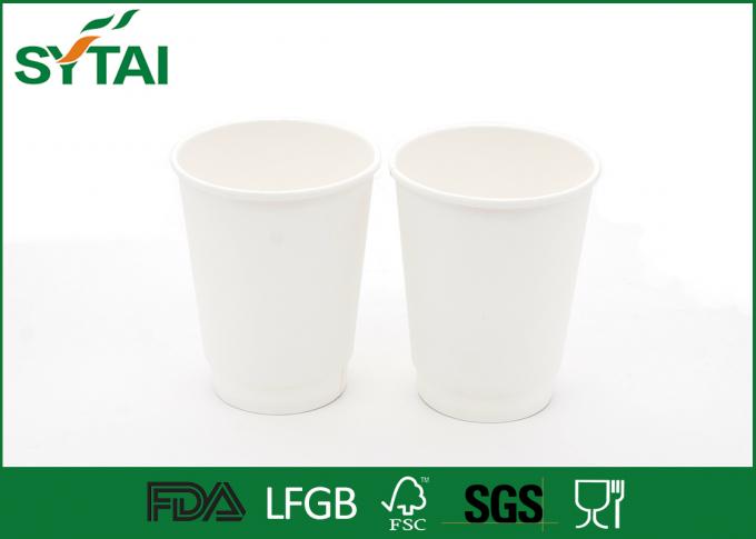 Print Clearly White PLA Paper Cups Disposable Tea Cups Customized