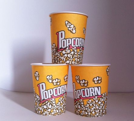 China Eco - friendly Recycled Paper Popcorn Buckets with Customized Printing 46oz 1340ml supplier