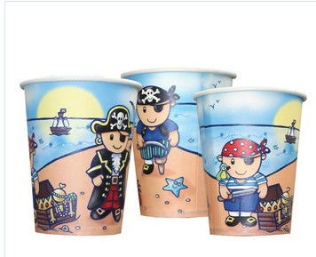 China Customized Logo Printing Paper Popcorn Buckets for Cinema , Printed Big Popcorn Bowls supplier