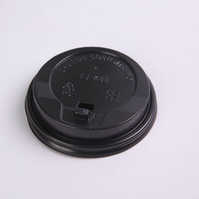 China 80 mm Diameter Plastic Black Spout Paper Cup Lids Matching Well and Eco-friendly supplier