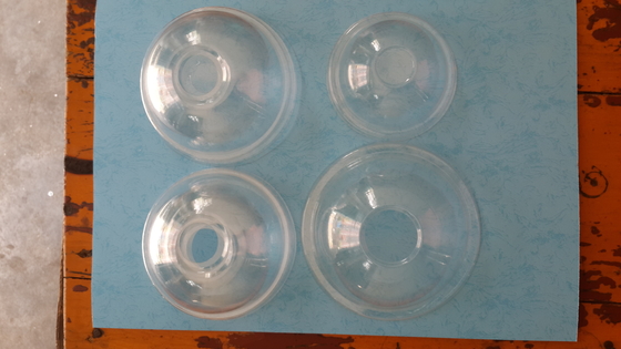 China Dome Round Clear Ice Cream Paper Cup Lids with Center Hole , PET PS Paper Lids for Cup supplier