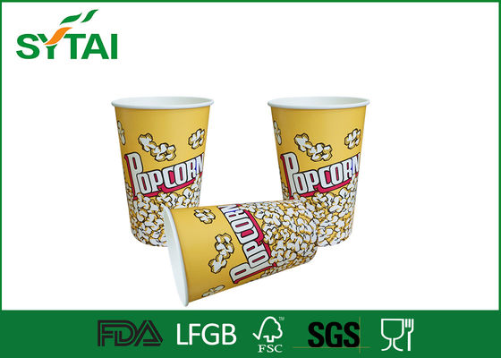 China Eco-friendly 32oz Paper Popcorn Buckets / Popcorn Cups with Offset or Flexo Printing supplier