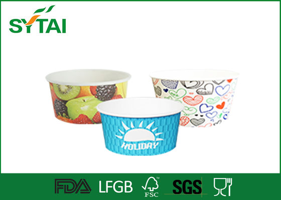 China Printing ice cream cups paper Personalized Cold Food disposable ice cream containers supplier