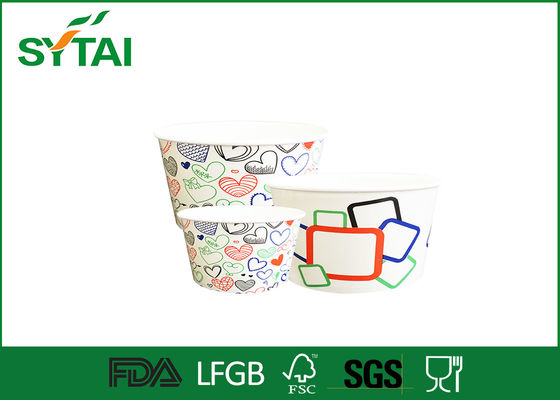 China Big Capacity Custom Printing ice cream bowls paper Biodegradable 16oz supplier