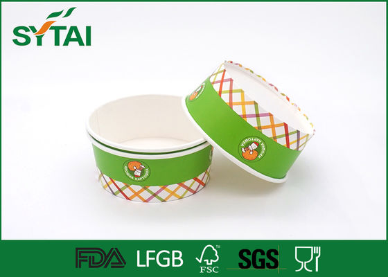 China FDA / SGS / ISO9001 Customised Paper Ice Cream Cups Printing For Fruits supplier