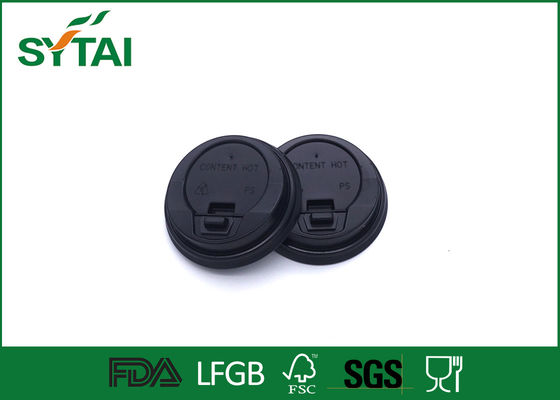 China Biodegradable Eco - friendly Plastic Paper Cup Lids FOR Custom Printed Disposable Coffee Cups supplier