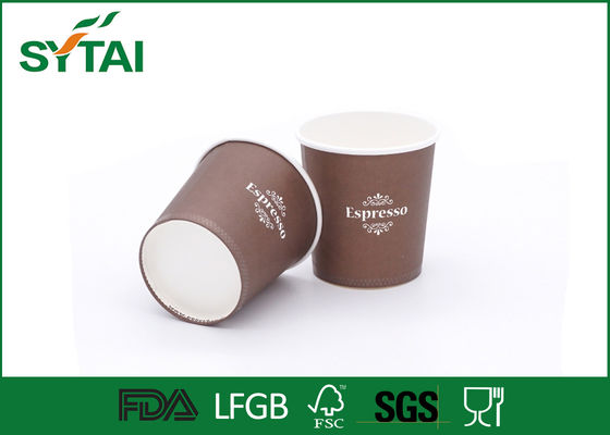 China 4 Oz Brown Custom Your Design Disposable Espresso Paper Cup With PE Coated supplier