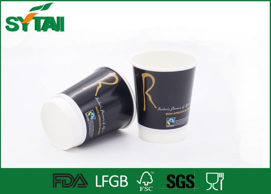 China Disposable Paper Coffee Cups / Colorful Disposable Drinking Cups , 100% Food Grade supplier