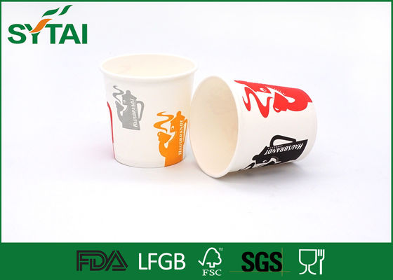 China 12Oz 90mm Hot Drink Paper Cups , Custom Printed coffee takeaway cups with Lids supplier