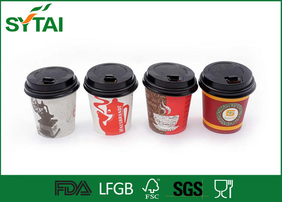 China Food Grade Waterproof Biodegradable Paper Cups / 10oz Insulated Paper Coffee Cups supplier
