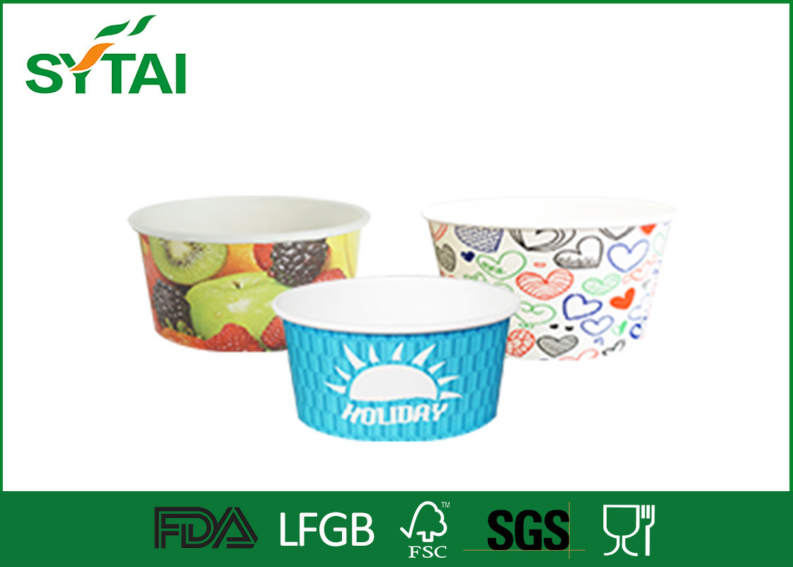 Printing ice cream cups paper Personalized Cold Food disposable ice