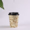 12oz LOGO Printed Single Wall Paper Cups for Hot Drinks , Disposable Coffee Cups with Lids supplier