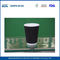 Black Disposable Biodegradable Ripple Wall Paper Cups with Custom Logo Printed supplier