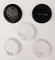 4 Gram  Round White or Black Spout PET Plastic Lids for Disposable Paper Coffee Cups supplier