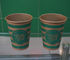 Recyclable Brown Kraft Paper Cups For Soft Drink , 8oz Coffee Cups supplier