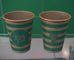 Recyclable Brown Kraft Paper Cups For Soft Drink , 8oz Coffee Cups supplier