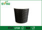 Black Disposable Biodegradable Ripple Wall Paper Cups with Custom Logo Printed supplier