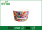 PE coated 8 / 12 / 16 Oz small paper ice cream cups Flexo Printing supplier