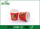 Character Images 2.5 OZ Printed Red Paper Cup With Food Grade Paper supplier