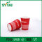 Beverage  Disposable Single Wall Paper Cups Unique Red Color  Environmental Re - Use supplier