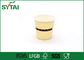 Flexo Printing Hot Drink Paper Cups ,  Logo Printed Take Out Coffee Cups With Lids supplier