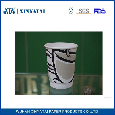 China 16oz Heat - insulated Custom Paper Coffee Cups Hot Cup With Lids supplier