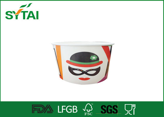 China 16 Oz Logo Printing Disposable Ice Cream Containers Paper Food Grade supplier