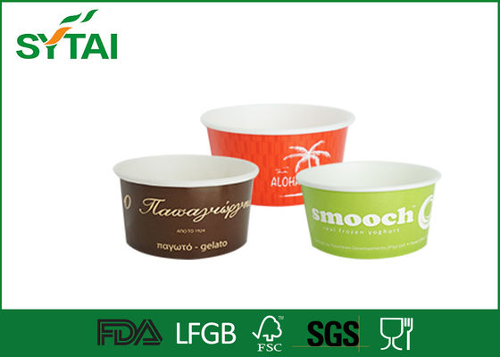 China 20oz Double PE Coating Paper Ice Cream Cups / Frozen Yogurt Paper Cup Eco-friendly supplier