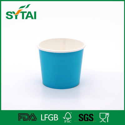China Colorful Disposable Paper Ice Cream Cups with Flexo Printing , Eco - Friendly supplier