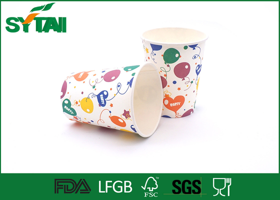 China Throw Away Coffee Cups Disposable With Lids / Custom Printed Disposable Coffee Cups supplier