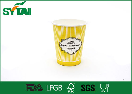 China Custom Disposable Single Wall Paper Cups With Double PE Coating For Cold Drink supplier
