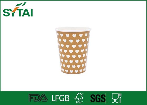 China Flexo Printing Food Grade Hot Drink Paper Cups For Beverage , Beautiful Design supplier