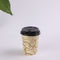 Small 7.5 oz Black Lid Single Wall Paper Cups , Disposable Coffee Cups with Lids supplier