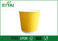 Insulated Double Walled Paper Coffee Cups Custom Diamond With Cover supplier
