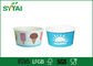 Recycled Paper Ice Cream Cups with Custom Printing Polka Dot  24oz Paper Soup Cups supplier