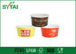 10oz Logo Printed Disposable Paper Ice Cream Cups / Compostable Paper Cups Wholesale supplier