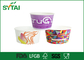 Custom Logo Disposable Paper Ice Cream Cups for Yogurt or Milk 16oz Red White Multi Color supplier