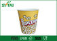 Disposable Paper Popcorn Buckets / Biodegradable Paper Popcorn Cups Multi Color supplier