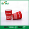 Beverage  Disposable Single Wall Paper Cups Unique Red Color  Environmental Re - Use supplier