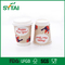 Wood Pulp Paper disposable hot drink cups , insulated paper coffee cups 7 colors supplier