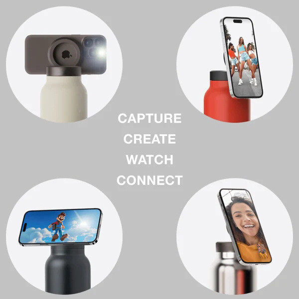 304 stainless steel insulated cup magnetic mobile phone holder insulated cup car mounted insulated cold water kettle 0