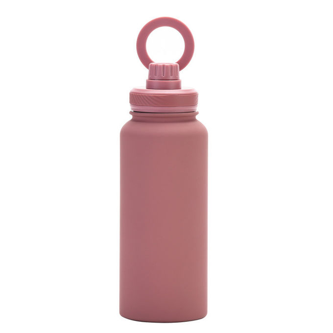 2024 New Magnetic Insulation Cup Mobile Phone Holder Water Cup Large Capacity 1L Large Mouth Stainless Steel Sports Wate 13