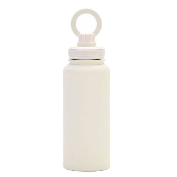 2024 New Magnetic Insulation Cup Mobile Phone Holder Water Cup Large Capacity 1L Large Mouth Stainless Steel Sports Wate 7